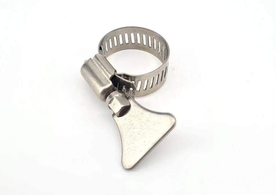 Hose Clamp Butterfly Stainless Steel Adjustable 10-16mm
