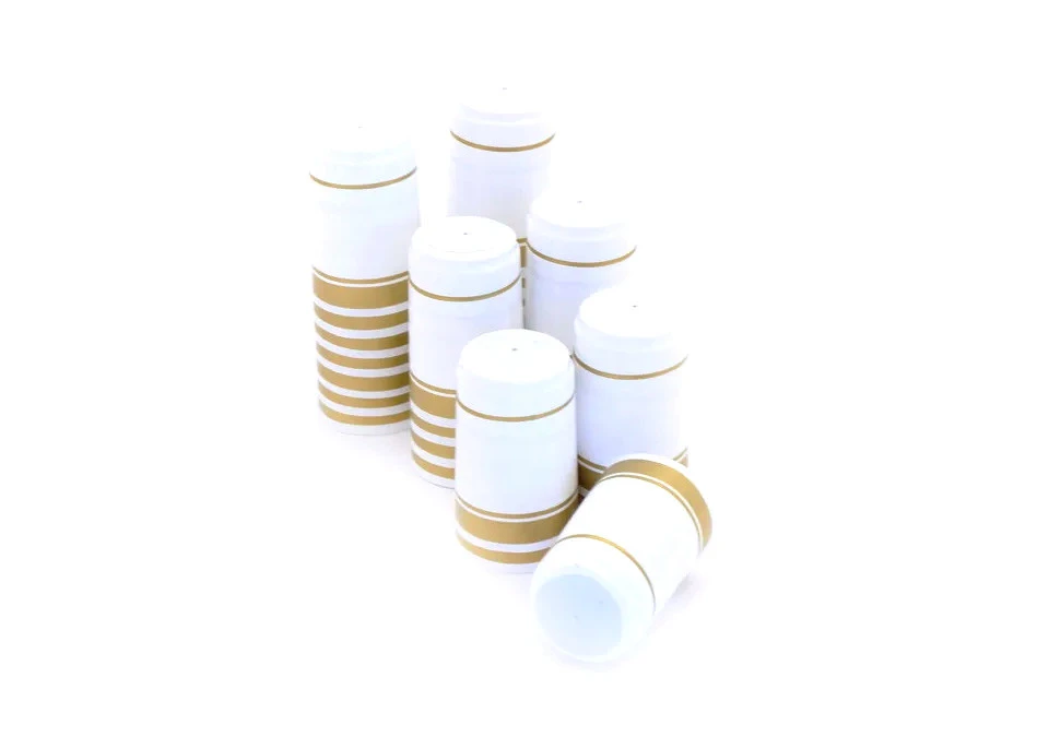 Shrink Caps White-Gold 30-pack
