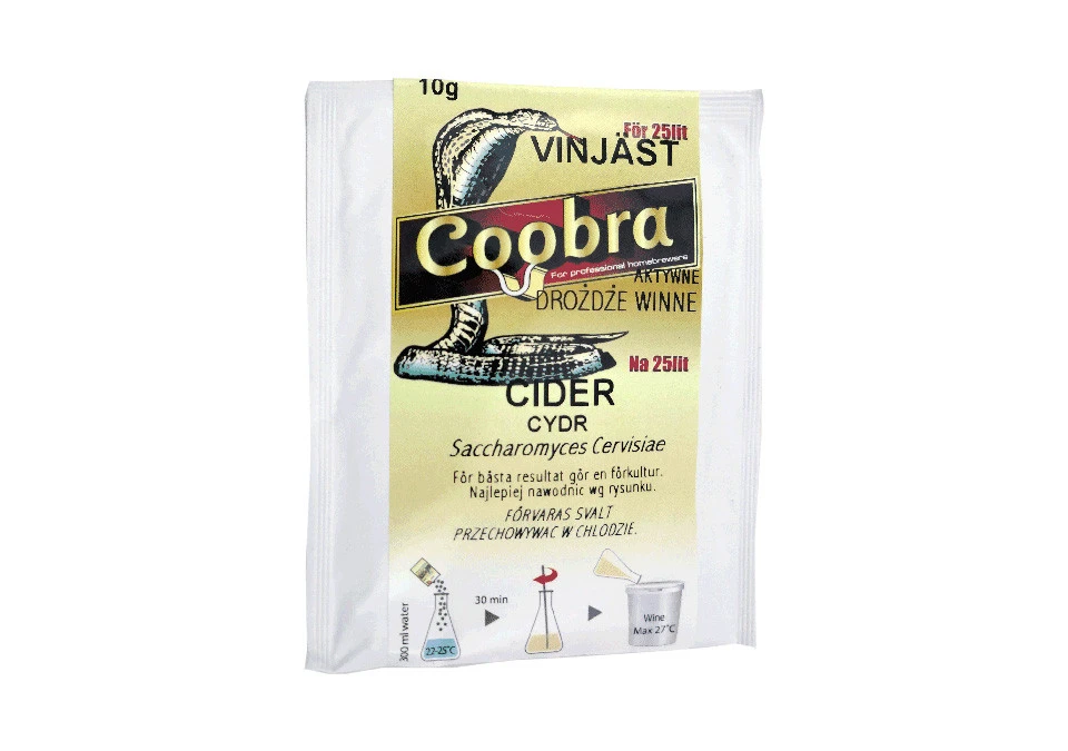 Coobra Wine Yeast Cider 10g 25L
