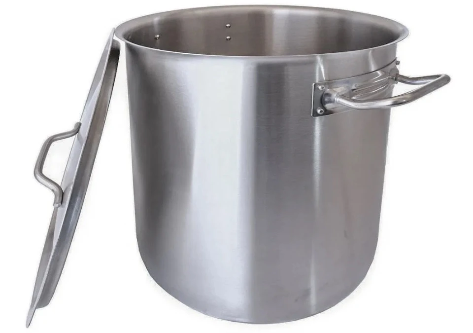 Brew Pot 32L in stainless steel with lid