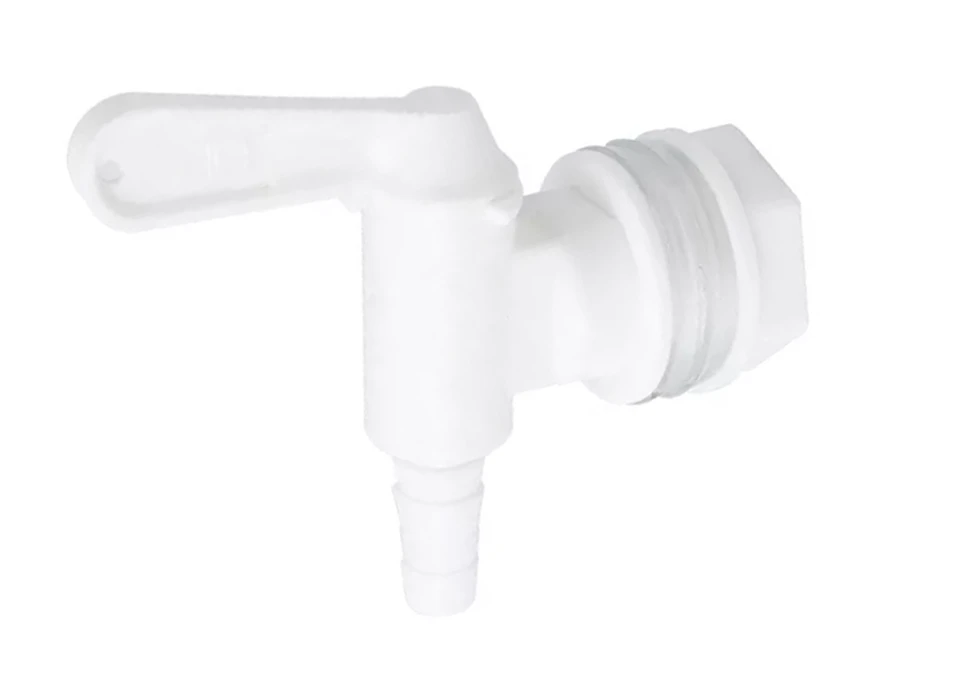 Fermenter tap with barb