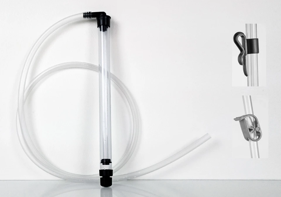 Pump siphon 33cm with 1,5m tube, clip and clamp