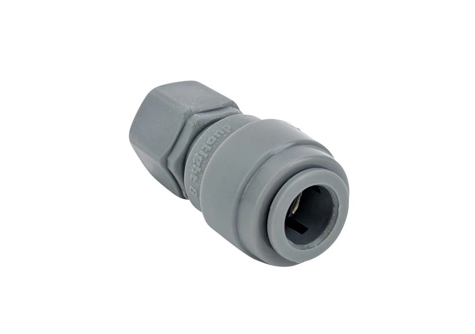 Push Fit Duotight 8mm (5/16") to 7/16" FFL Thread (for threaded ball lock)
