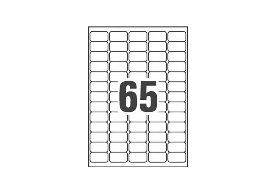 Multi-purpose labels 38,1x21,2mm 6500-pack